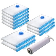 Kit 10 Sacos a Vácuo com Bomba Manual - Organize Malas, Roupas e Guarda Espaço - imagem 2