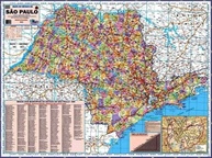 Mapa Poster Estado de São Paulo 117x89cm: Completo e Durável para Estudo e Decoração - imagem 2