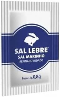 Sal Marinho Refinado Lebre Sachê 0,8g Caixa Com 1000 Unidades - imagem 2