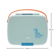 Buba Bento Box Magic Dino - Marmita Infantil com Talheres e Divisórias - imagem 4