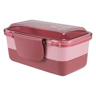 Marmita 2 Divisórias Rosa - Pote Fitness com Tampa Segura para Micro-ondas e Congelador - imagem 4