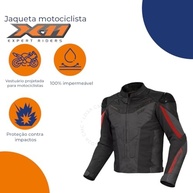 Jaqueta Masculina Impermeável Proteção Couro X11 Next Gen - imagem 5