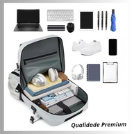 Mochila Masculina Reforçada Grande para Notebook Trabalho Mochila Viagem Executiva Impermeável Unissex - imagem 5