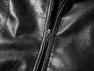 WULFUL Jaqueta masculina de couro com gola alta para motocicleta, leve, de couro sintético - imagem 4