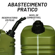 Galão de Combustível/Óleo 5L com Bico Longo e Indicador de Nível - Alta Resistência PEAD MATSURI - imagem 4