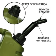 Galão de Combustível 10L Verde Matsuri: Segurança e Praticidade para Seus Abastecimentos - imagem 5