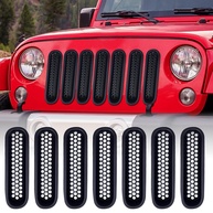 Grade Frontal Jeep Wrangler JK/JKU 2007-2017 Matte Black - Estilo e Proteção AggAuto - imagem 1