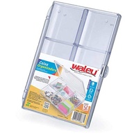 Caixa Organizadora Max Cril Cristal com 6 Divisões - Prática e Resistente - imagem 5