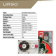 Maxell UR 90: Kit 5 Fitas Cassete para Gravação de Áudio com Baixo Ruído - imagem 5