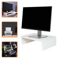 Suporte para Monitor MDF Branco com Armazenamento – Design Moderno para Escritório e Casa - imagem 1