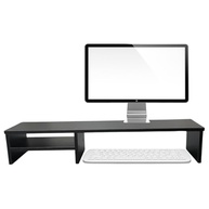 Suporte para Monitor Elevado 80cm Mesa Home Office Gamer - Organizador MDF Preto - imagem 2