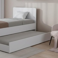 Cama Solteiro com Bicama Auxiliar Deslizante em MDF Premium - Design Moderno e Espaço Otimizado - imagem 5