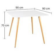 Mesa de Jantar Quadrada Sofia 90cm em MDF - Design Moderno para Cozinha e Sala de Jantar - imagem 3