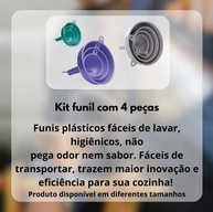 Kit 4 Funis Multiuso: Pequeno, Médio, Grande e Extra Grande para Todas as Tarefas! - imagem 3