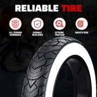 Pneu Fat Bike MEGHNA 20x4.0 - Aventura em Qualquer Terreno | E-Bike, Snowbike e Mais! - imagem 4