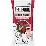 Biscoito Arroz Integral Chocolate Meio Amargo Fit Food 60g - imagem 2
