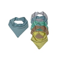 Kit 5 babadores Color Candy menino e menina em algod�o com duas regulagens - imagem 2