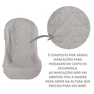Capa Protetora Confortável para Cadeirinha de Bebê (Menino/Menina) com Protetor de Cinto - Kit 3 Peças Cinza - imagem 5