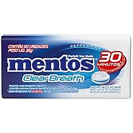 Mentos Clear Breath: Menta Refrescante Sem Açúcar (50 Un.) - imagem 2