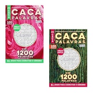 Kit 2 Livros Caça-Palavras Nível Médio/Difícil: Desafio Mental Divertido! - imagem 2
