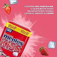 Mentos Kiss Morango: Refrescância Sem Açúcar (105g) - imagem 2
