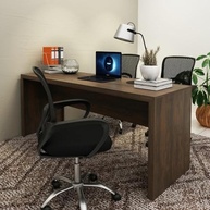 Escrivaninha 180cm Rústica Multimóveis CR25266 - Mesa de Escritório Espaçosa e Resistente - imagem 3