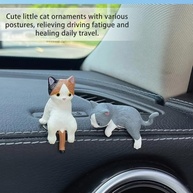 Decoração de Painel de Carro: Kit 4 Gatinhos Fofos para Personalizar seu Veículo e Mesa - imagem 4