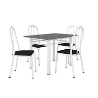 Conjunto Mesa e 4 Cadeiras Monique - Design Moderno e Conforto para sua Casa - imagem 4