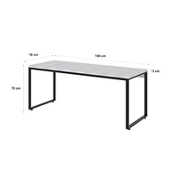 Mesa Kuadra Diretor 180x70cm - Design Moderno com Estrutura Preta - imagem 4