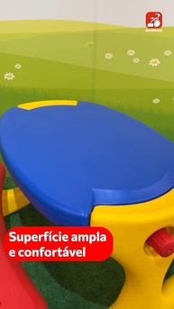 Mesa Recreio Bandeirantes Multicor - Estabilidade e Diversão para toda a Família - imagem 5