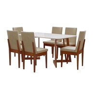 Conjunto Sala de Jantar 6 Lugares com Mesa California e Cadeiras Dakota A40 Móveis Meneghetti - imagem 4