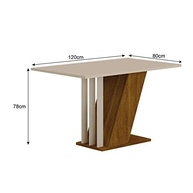 Conjunto de Sala de Jantar Miami com Mesa em MDF e 4 Cadeiras Confortáveis - imagem 3