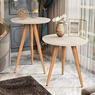 Kit Mesa Lateral e Apoio para Sofá Retrô Classic 3 Pernas - Design Off White Moderno - imagem 3