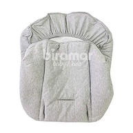 Capa Bebê Conforto Ajustável Malha Cinza Mescla Biramar Baby - Conforto e Segurança - imagem 4