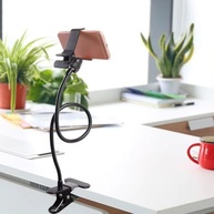 Suporte de Celular Articulado 50cm: Cabo Forte Metal, Clipe 360° para Mesa | Qualidade Premium - imagem 3