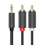 Cabo Ugreen 3.5mm Macho para 2 RCA Macho 5 Metros: Som de Alta Fidelidade em Casa! - imagem 2