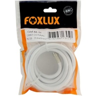 Cabo Coaxial RG59 3 Metros Branco: Conexão Confiável e Durável - imagem 1