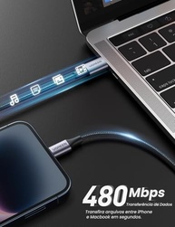 Cabo UGREEN Lightning MFi Certificado: Carregamento Rápido e Transferência Segura para iPhone e iPad - imagem 5