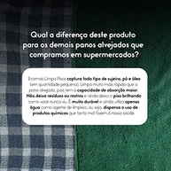 Kit Ecomais Limpa Piso Área Interna 40x60cm - Microfibra Azul e Verde - imagem 5