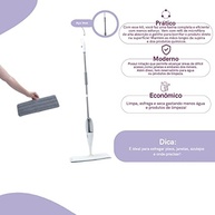 Kit Mop Spray com Microfibra Simplo - Limpeza Rápida e Eficiente para Todos os Pisos - imagem 3