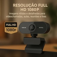 Webcam Premium Full HD 1080p com Microfone Integrado: Imagem e Som Perfeitos para Home Office e Reuniões Online - imagem 4