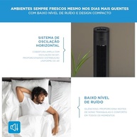 Ventilador de Torre Midea VTMP2 220V - Design Moderno, 3 Velocidades, Oscilação e Timer - imagem 4