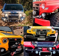 Kit 2 Faróis de Milha Redondo 42W 14 LEDs Cree Ultra Led 10-30V - Iluminação Potente Off Road - imagem 3