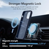 Capa ESR MagSafe para iPhone 15 Plus: Proteção Militar, Suporte Integrado e Azul Escuro Elegante - imagem 5