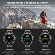 KOSPET Tank T3 Ultra: Smartwatch Militar, GPS, AMOLED, 50M à Prova d'Água e Bateria Duradoura - imagem 5