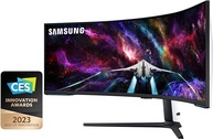 Monitor Gamer Samsung Odyssey 57" Mini LED, DUHD, 240Hz, 1ms, tela super ultrawide, HDMI, Display Port, USB, Freesync Premium Pro, com ajuste de altura, branco, série Neo G9 - imagem 1
