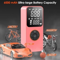 Mini Compressor de Ar Portátil Gonfleur: Inflador Elétrico Sem Fio 150PSI com Bateria 6000mAh e LED - imagem 3