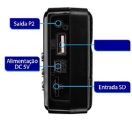 Mini Rádio Portátil Bluetooth com Display Digital: USB, SD e Som de Qualidade! - imagem 4