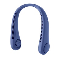 Mini Ventilador de Pescoço Portátil Recarregável 3 Velocidades Azul - Liberte Suas Mãos com Refrigeração Inteligente - imagem 1