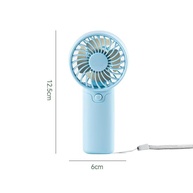 Mini Ventilador Portátil Silencioso com Cordão - Design Compacto e Caixa Presente Azul - imagem 4